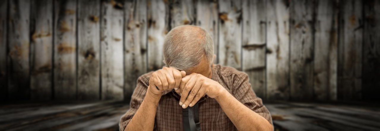 The Old Man Sobbing…